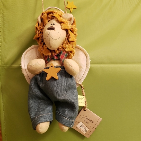 Vintage 1994 Lil' Plainfolk Angel by LuAnne Minnig - Lion Angel Ornament - NWT - Picture 2 of 6